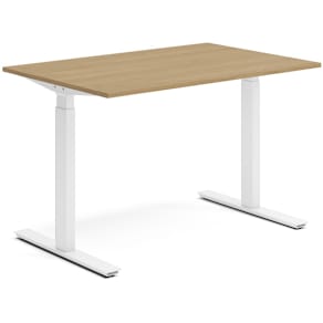 Skrivbord el 120x80 cm Ek/Vit