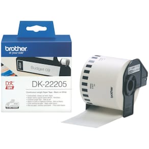 Endlosetikettenrolle Brother DK-22205, 62 mm, weiß