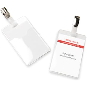 Namnskylt 60x90 S  clips 50/fp