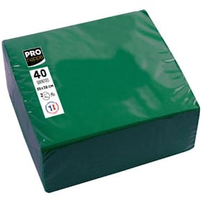 Servetter PRONAPPE 38x38cm m.grön 40/fp