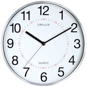 Wanduhr Unilux ARIA, Ø 28,5 cm, metallgrau