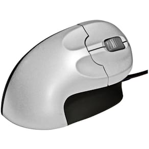 Maus BakkerElkhuizen Grip, 3 Tasten, silber-metallic