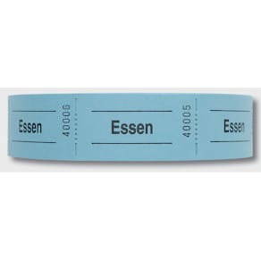 Gutscheinrolle WOLF & APPENZELLER Essen 601108, grün, 57x30mm, 1.