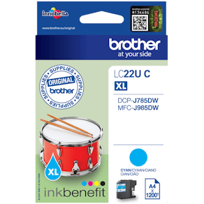 Bläckpatron BROTHER LC22UC Cyan