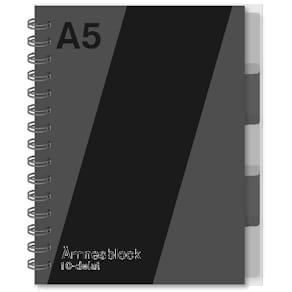 Ant.block A5 70g 200 blad 10 avdelare