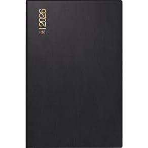 Taschenkalender RIDO Partner/Insturie I 2026, Kunststoff schwarz