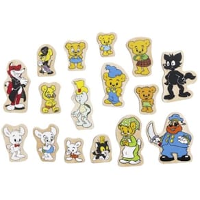Bamse och vänner Träfigurer 16 delar