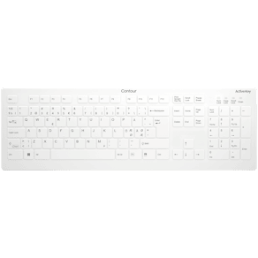 Active Key QuickClean Med Keyboard IP68 Full-Size WL White