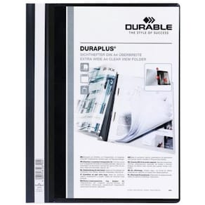 Offertmapp Duraplus A4 Svart, ficka, 25st