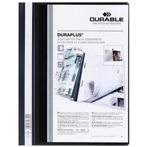 Offertmapp Duraplus A4 Svart, ficka, 25st