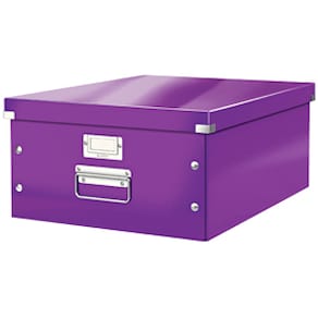 Förvaringslåda L Click&Store WOW lila