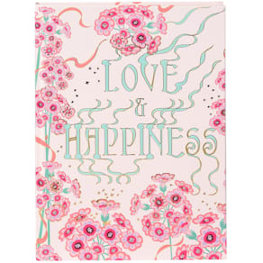 Notizbuch TURNOWSKY Love & Happiness, A5, blanko, 200 Seiten, Kun