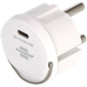 Steckdosenadapter Brennenstuhl USB-C, weiß