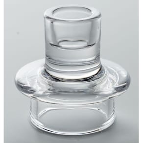 Kerzenhalter Noname 2in1, Glas klar, rund, 65 mm