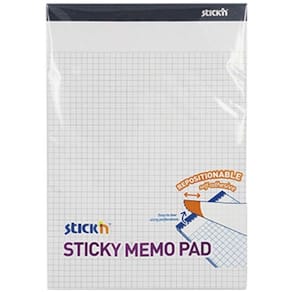 Selvklæbende notesblok BNT Stick'n gul 178x254 mm, 6 stk