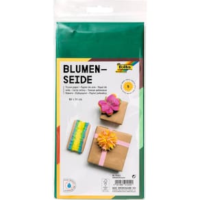 Blumenseide Folia, 50 x 70 cm, dunkelgrün