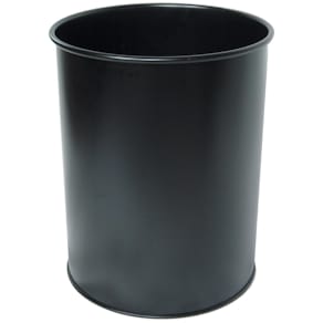 Papiermand Durable, metaal, rond, 15 l, zwart