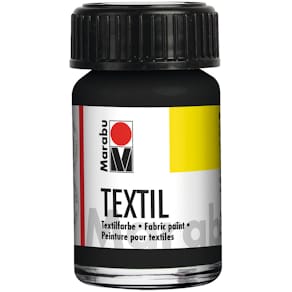 Textilfarbe Marabu Textil, schwarz, 15 ml