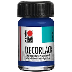 Acryllack Marabu Decorlack, mittelblau, 15 ml (Glas)