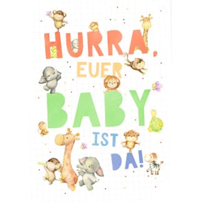 Glückwunschkarte zur Geburt Freudiges Ereignis Jumbo