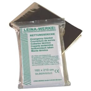 Rettungsdecke LEINA-WERKE, 160x210 cm, silber/gold