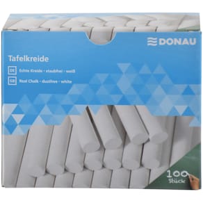 Tafelkreide DONAU, weiß, rund, 100 Stück