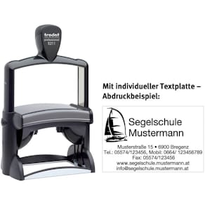 Selbstfärbestempel Trodat Professional 5211, schwarz, Kissen rot