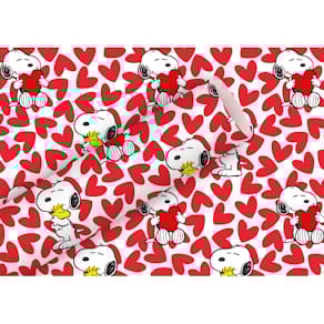Geschenkpapier Braun+Company Fantasie Offset Snoopy, rot