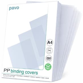 Plastomslag PAVO A4 280mic 100/fp