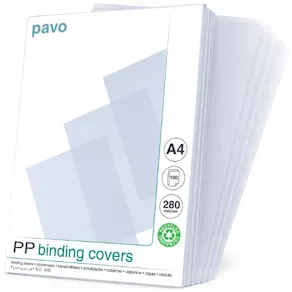 Plastomslag PAVO A4 280mic 100/fp