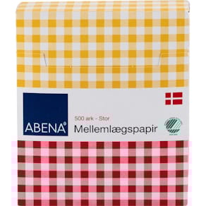 Smørrebrødspapir 41 g/m² natur, 145×120 mm, 500 stk