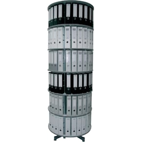 Ordnerdrehsäule REEF, 6 Etagen, grau