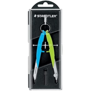 Geometriezirkel STAEDTLER Mars Comfort, neon blau/grün