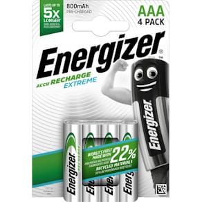 Akku AAA Energizer Extreme, 4 Stück, weiß/grün
