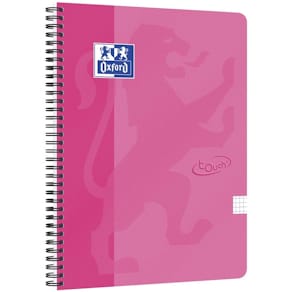 Notesbog Oxford Touch kvadreret A4+ pink, 90 g/m², pk/5