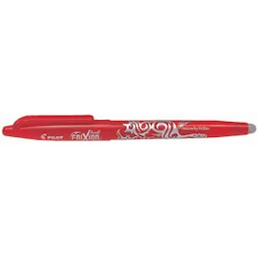 Gelkulpenna PILOT Frixion Ball Medium Röd, 0.7mm, raderbar