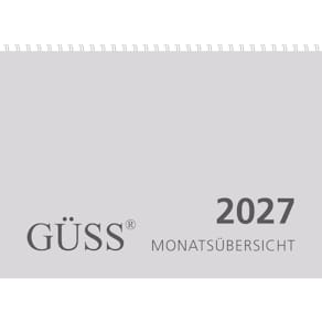 Wandkalender GÜSS A4 quer, 1M 2S