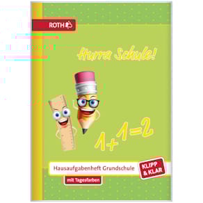 Hausaufgabenheft ROTH Klipp&Klar Hurra Schule