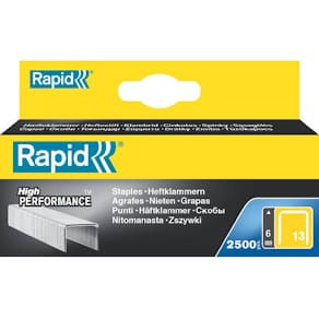 Heftklammern Rapid 13/6, verzinkt, 2500 Stück