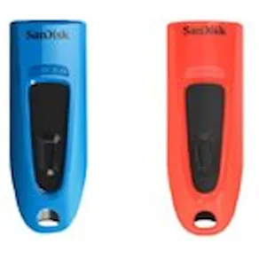 SanDisk Ultra - USB flash-enhet - 32 GB - USB 3.0 (paket om 2)