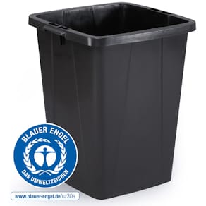 Afvalbak Durable Durabin, 90 liter, zwart