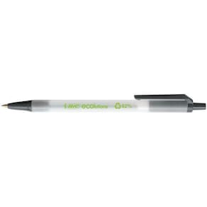 Bläckkulpenna BIC ECOlution Clic Stic Medium Svart, 1.0mm, 50st