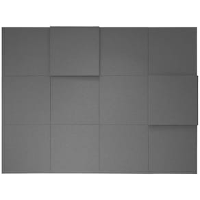 Väggabsorbent 100x100x3 Dox 52-mel.grå