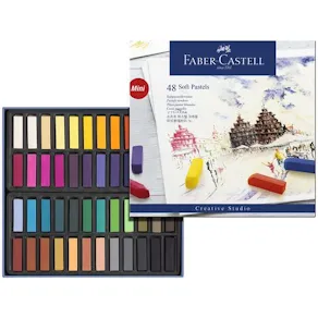 Torrpastellkritor Faber-Castell, 48 färger