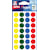 Etiketten Agipa, rond, diameter 15 mm, geassorteerde kleuren, etui