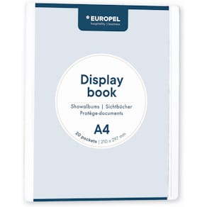 Showalbum Europel Opus Frontview, A4, PP, 20 tassen, wit