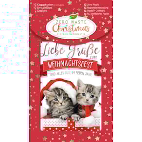 Weihnachtskarte Noname, 10 Stück, sortiert, inkl. Umschlag