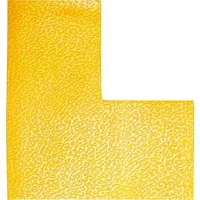 Golvmarkering L-form gul 10/fp