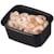 Plastbakke rektangulær 250 ml, 108x82x47 mm, PS, sort, 1000 stk