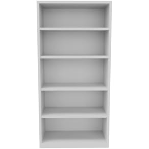 Regal Q-CONNECT, 5 Ordnerhöhen, grau